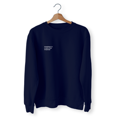 Sweatshirt Universal Language Azul